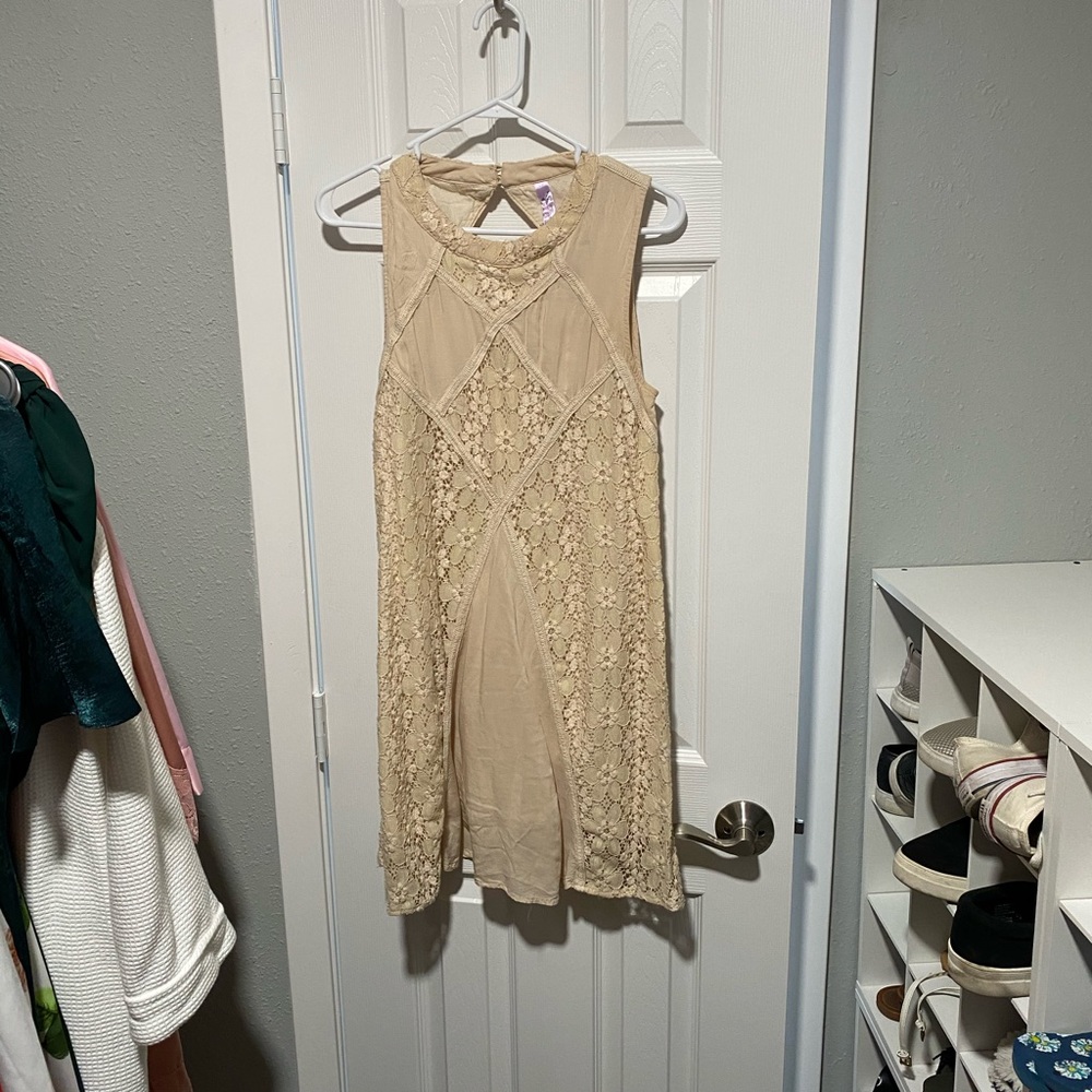 Cream lace dress